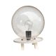 Space Age lamp with spherical bubble glass shade, Germany 1970s.