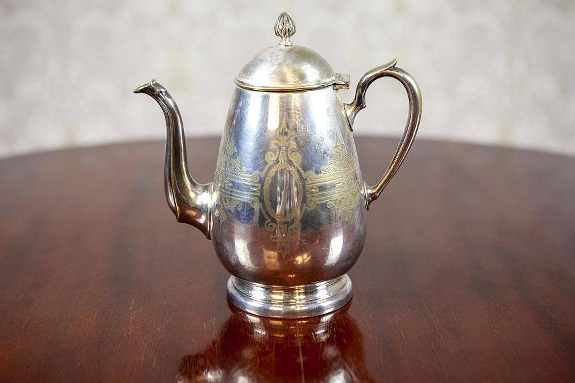 Silver-Plated Coffee/Tea Set, 1930s, Set of 3