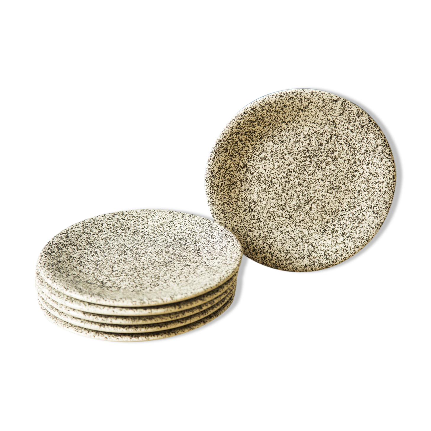 Suite de 6 assiettes à dessert