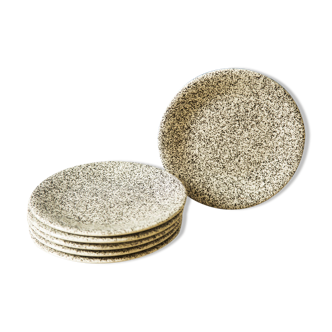 Suite de 6 assiettes à dessert