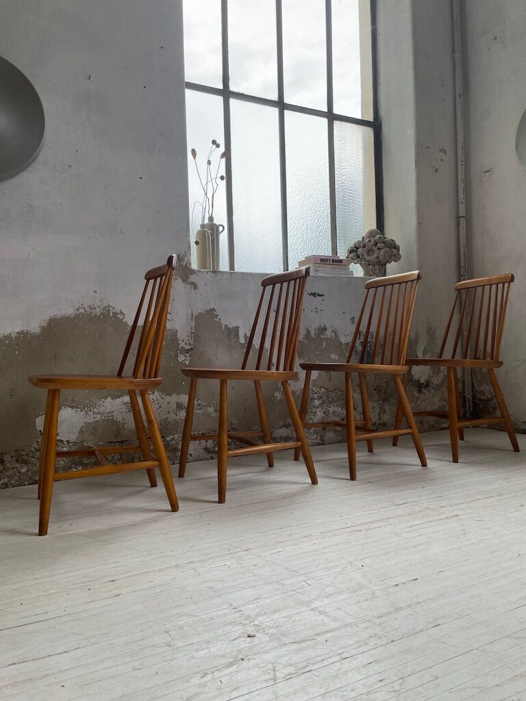 4 Scandinavian chairs Sweden Stolfabrik