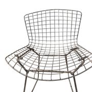 Suite de 4 Chaises "Wire" — Harry Bertoia pour Knoll (Rilsan Noir)