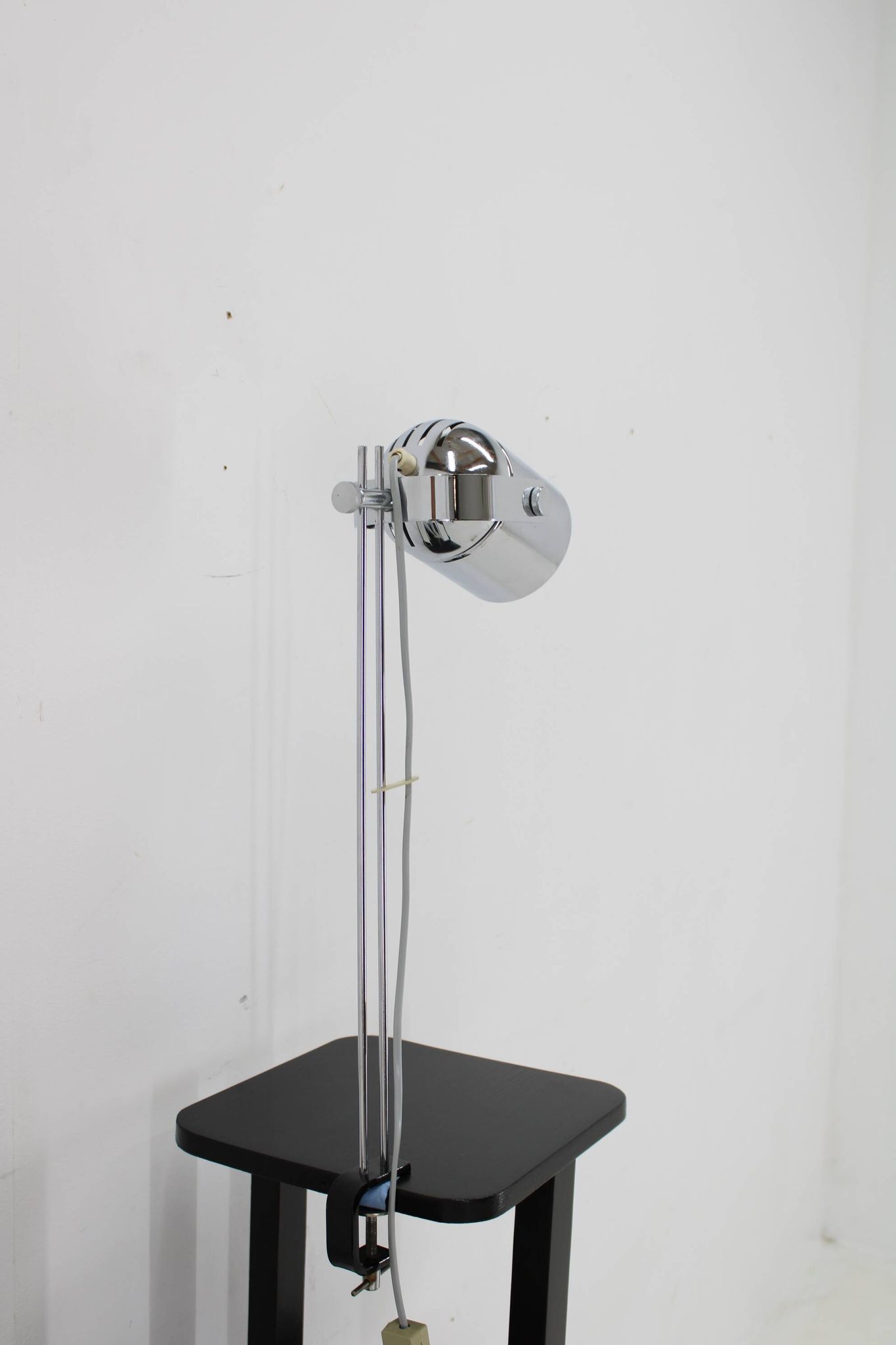 1970s Stanislav Indra Chrome Plated Table Lamp, Czechoslovakia