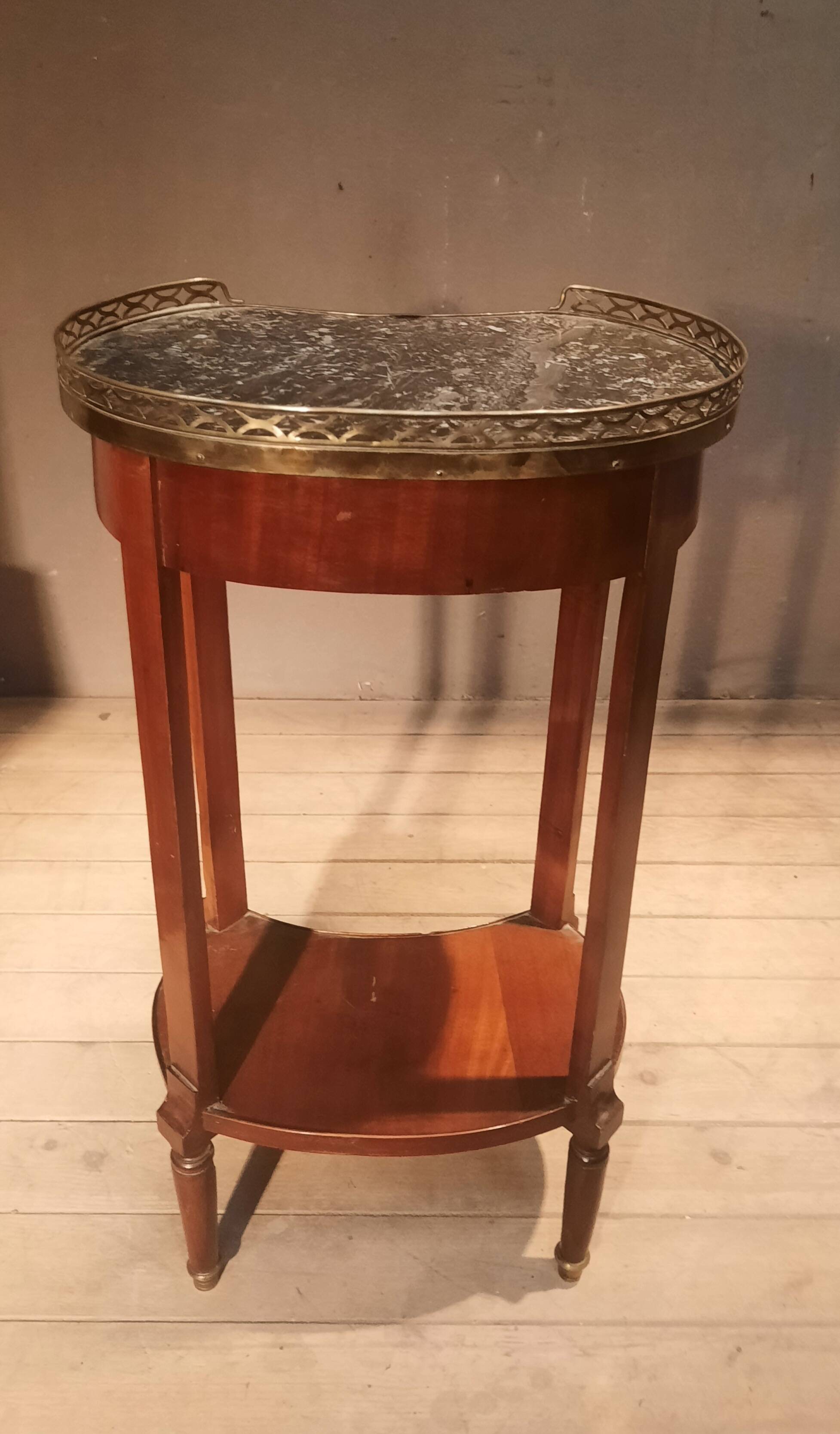 Louis XVI style marble top side table