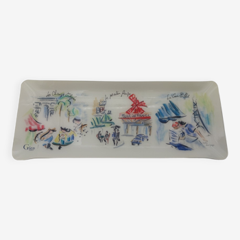 Cake dish Gien Caroline Saint Georges tray