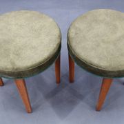 Pair of Art Deco stools, Czechoslovakia, 1940s