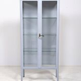 Vintage industrial display cabinet