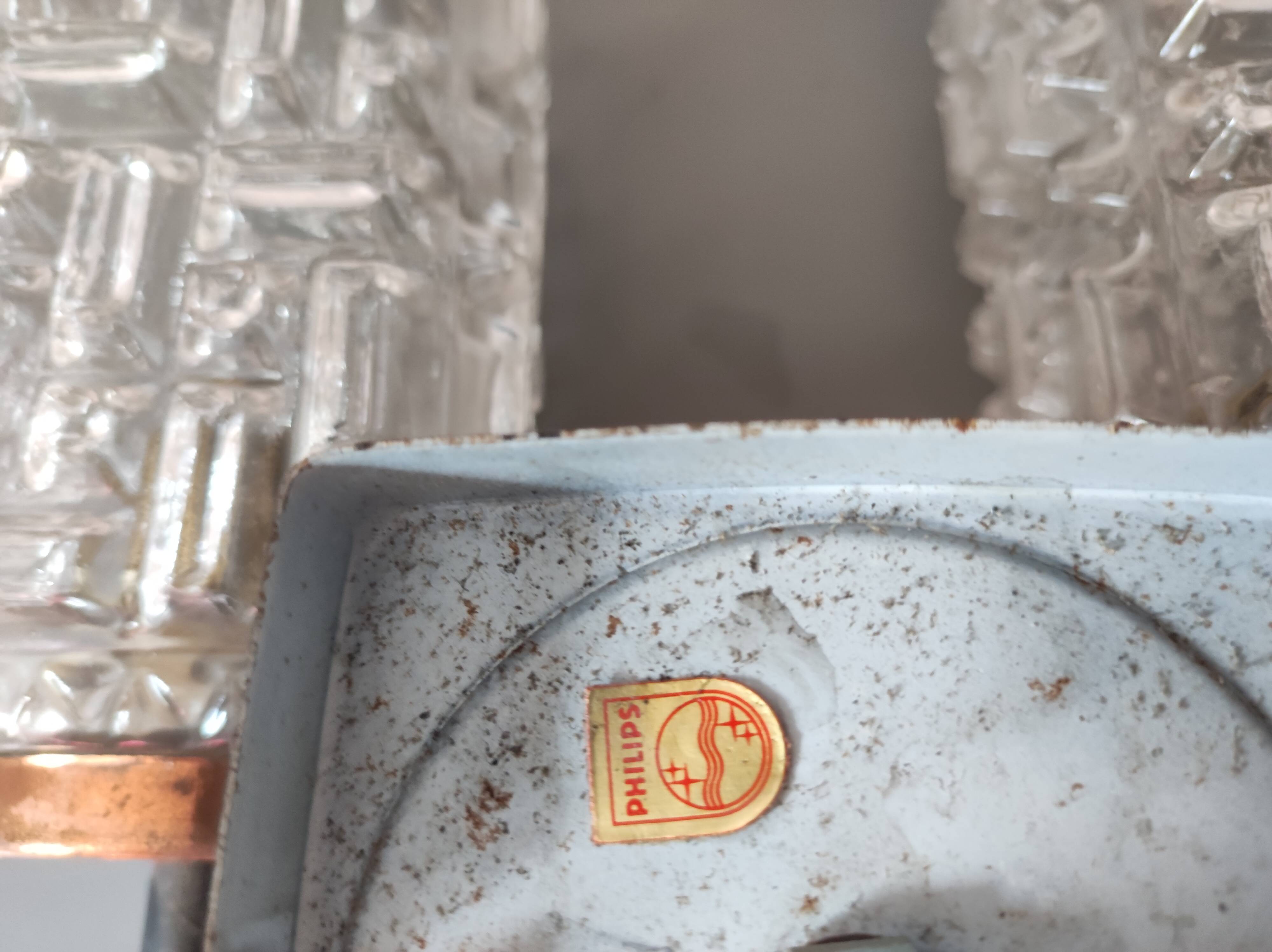 Double wall lamp Philips vintage Scandinavian design