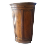 Corner cabinet in solid ash, circa 1840