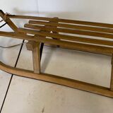 Ancienne luge alsacienne en bois et metal