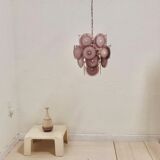 Murano Chandelier - Polychrome Glass - Vistosis 60s. Delicate and very fine