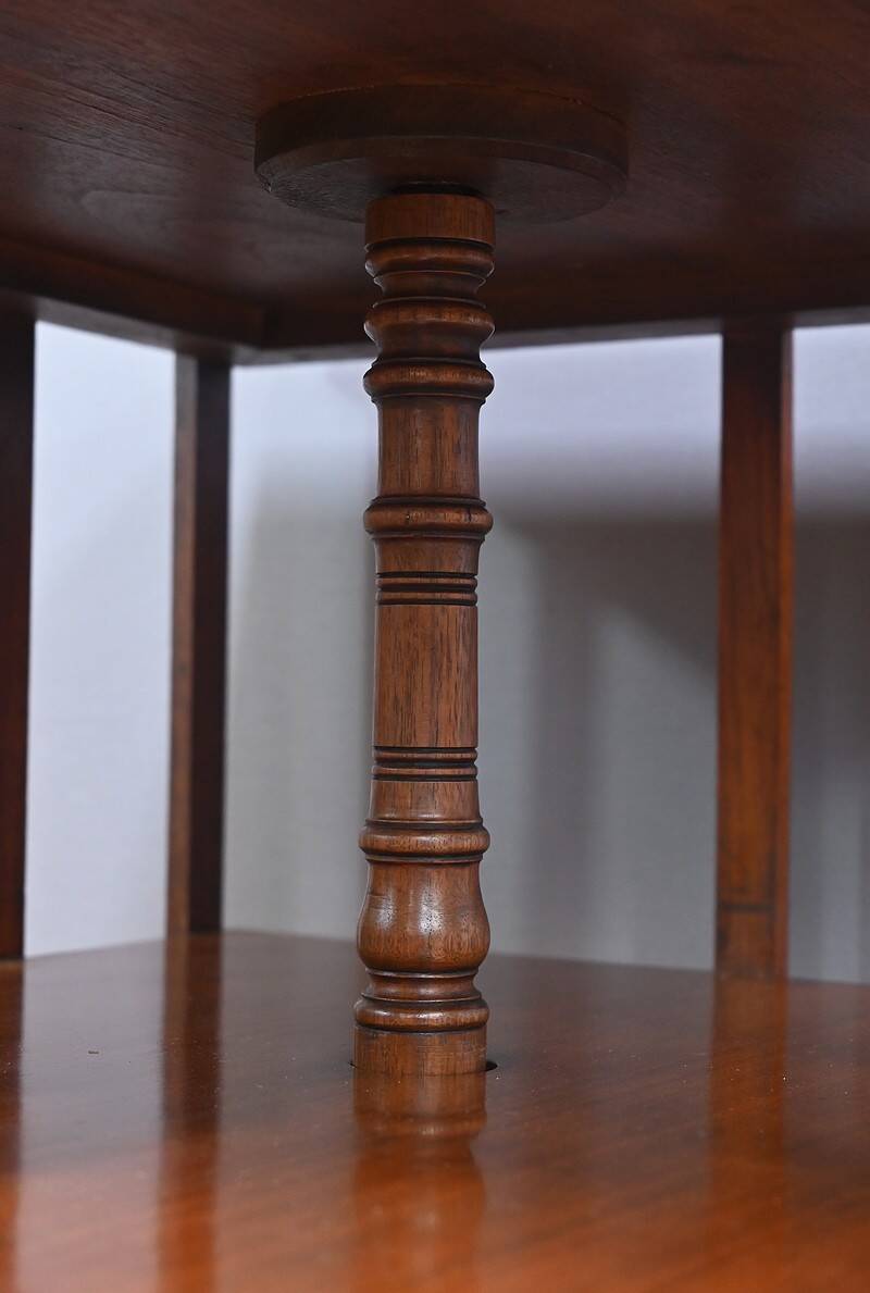 Large Revolving Bookcase in Solid Mahogany – Late 19th Century