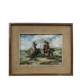 Tableau huile scène camarguaise 20ème