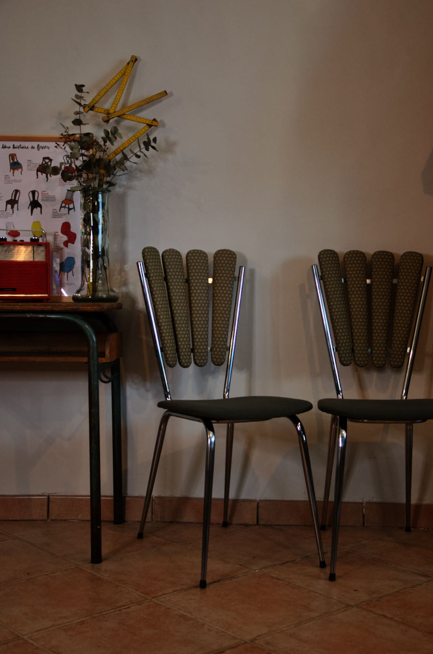 Pair of petal chairs