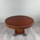Oval Empire-style table with a central pedestal, 19th century.