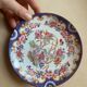 1 cup and two Sarreguemines porcelain saucers
