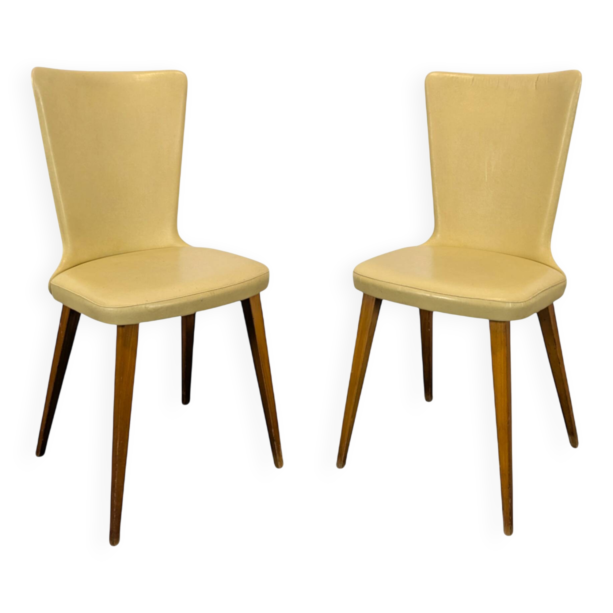 Paire de chaises en sky années 60