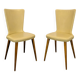 Paire de chaises en sky années 60