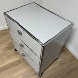Caisson sur roulettes USM Haller en Gris Clair