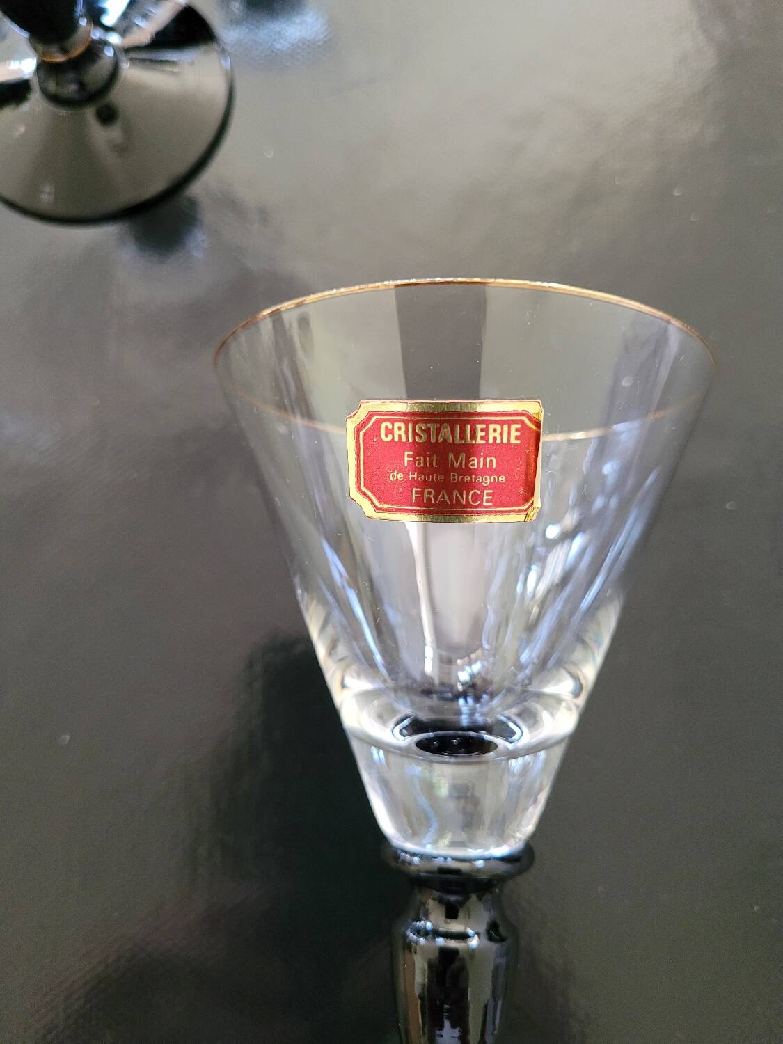 Verres à vin en cristal