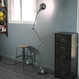 Lampe jieldé 4 bras vernis incolore mat industriel vintage