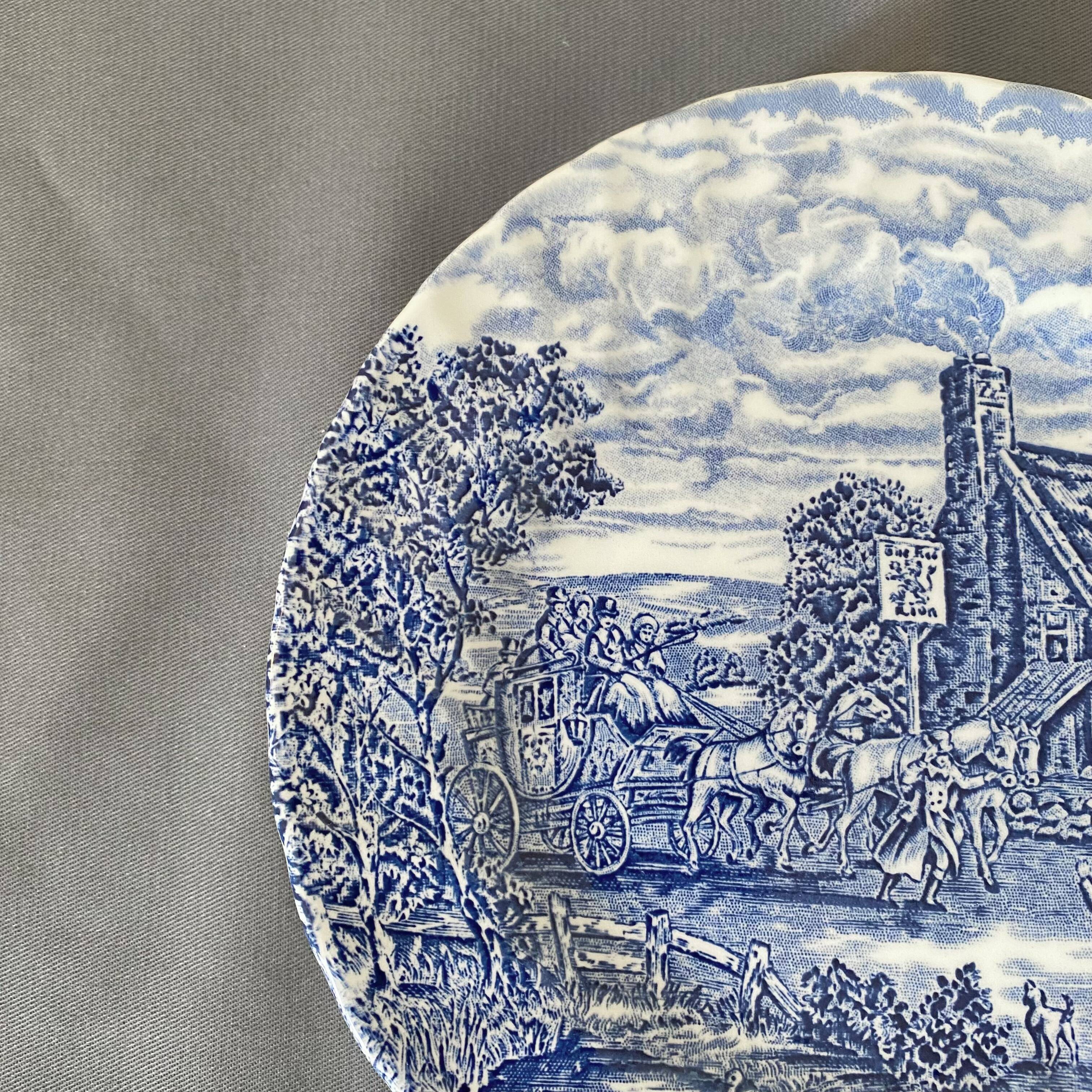 English dessert plates