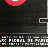 Original exhibition poster by Jean LEPPIEN for the 29th Salon des Réalités nouvelles, 1975