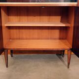 Vintage glass library furniture