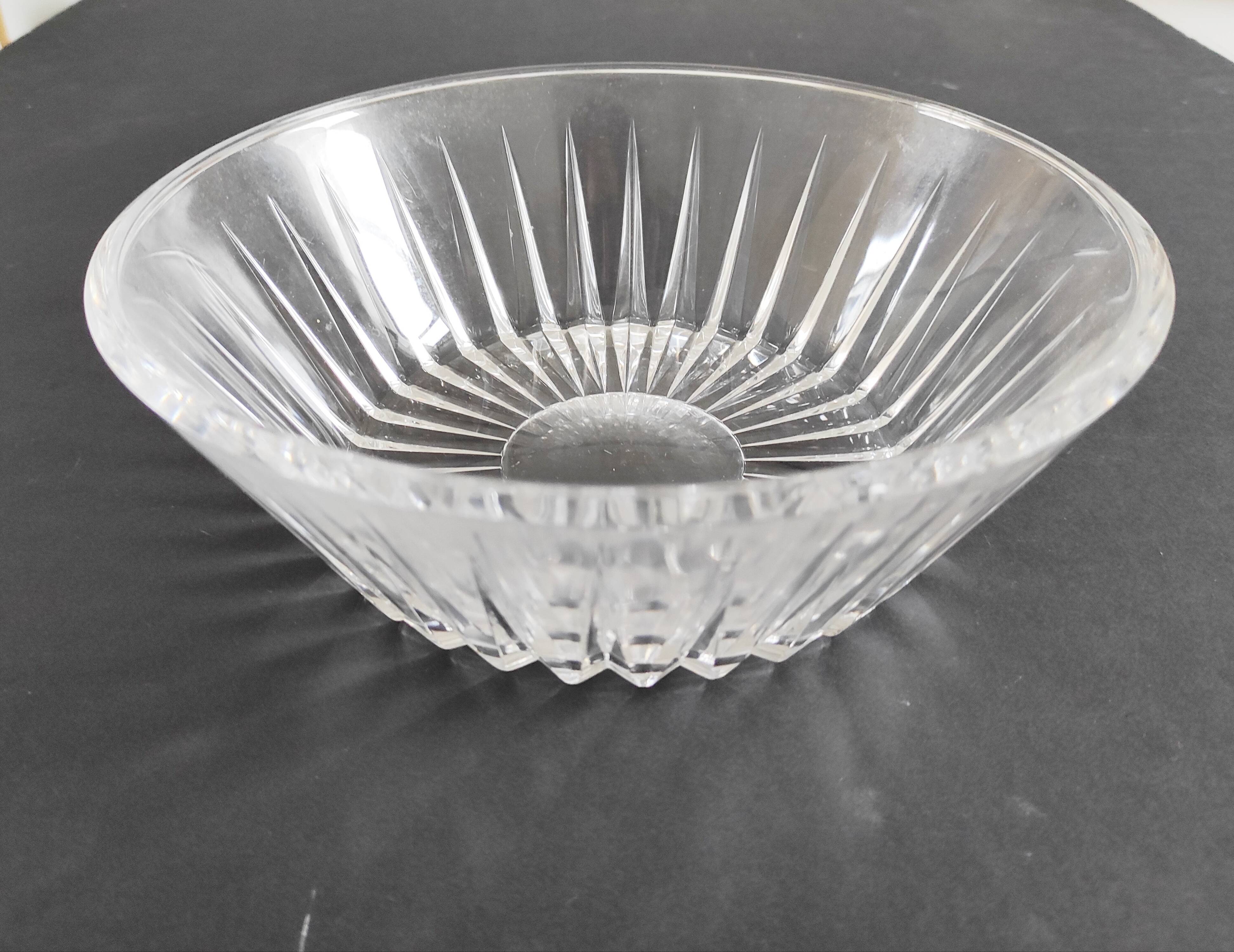 Val Saint Lambert crystal dish