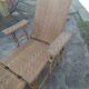 Former rattan and bamboo lounge chair in 1920