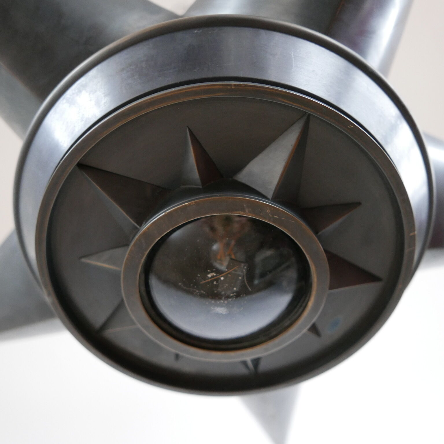 Star shaped mid-century italian chandelier