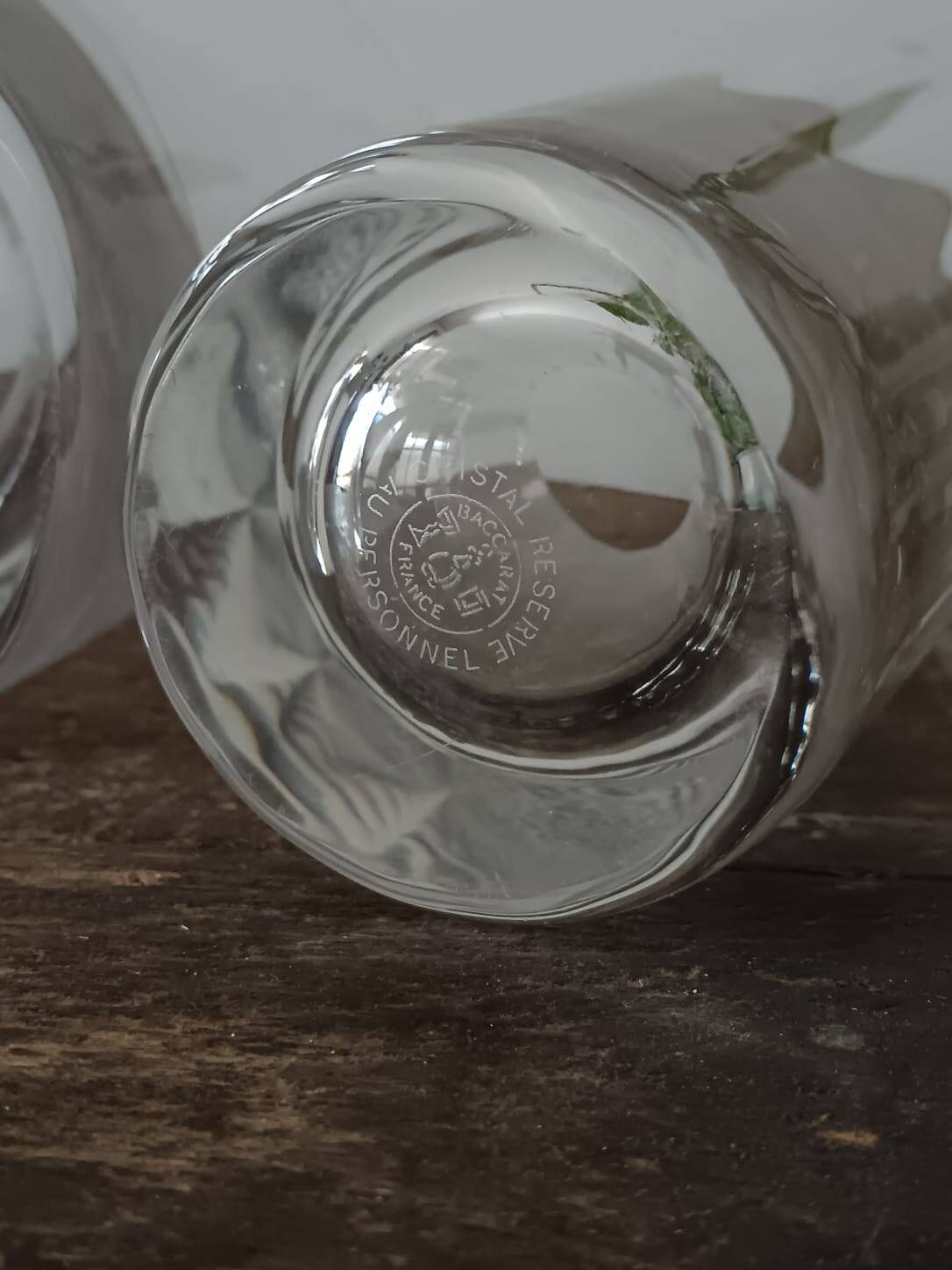 2 crystal glasses from Baccarat