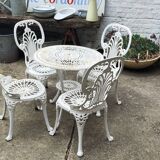 5-piece cast iron garden furniture set