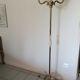Floor lamp bronze brass lampshade glass paste