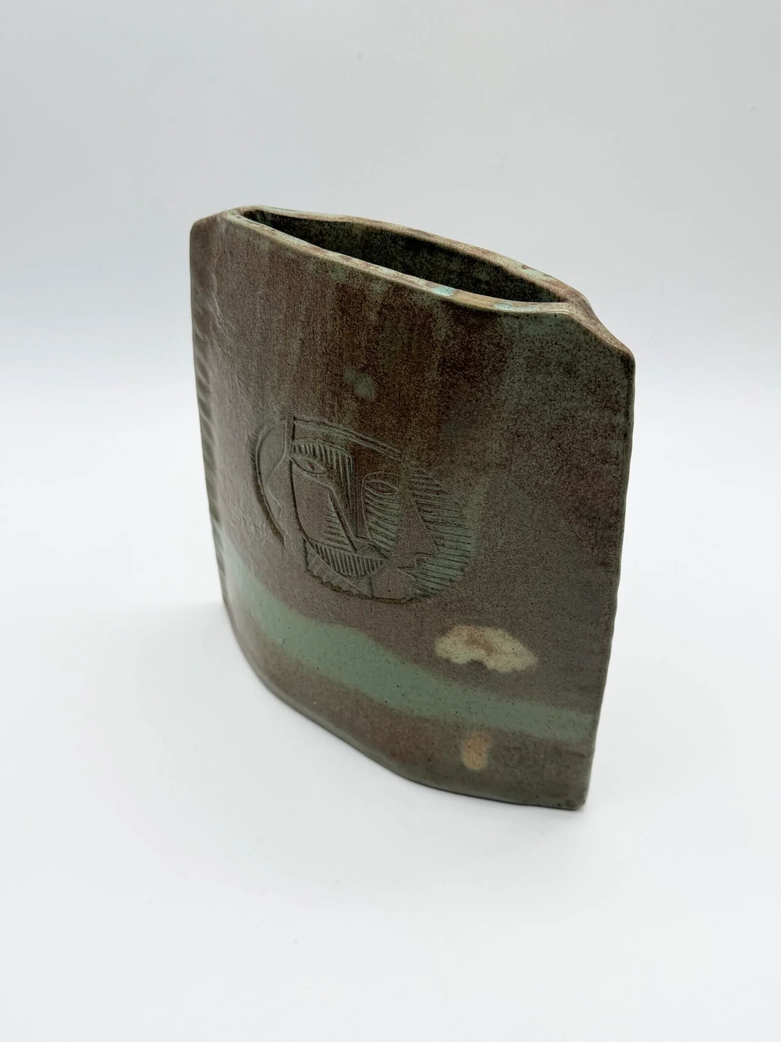 "Totem" vase signed by Anthony Pitot – unique piece, 1980s