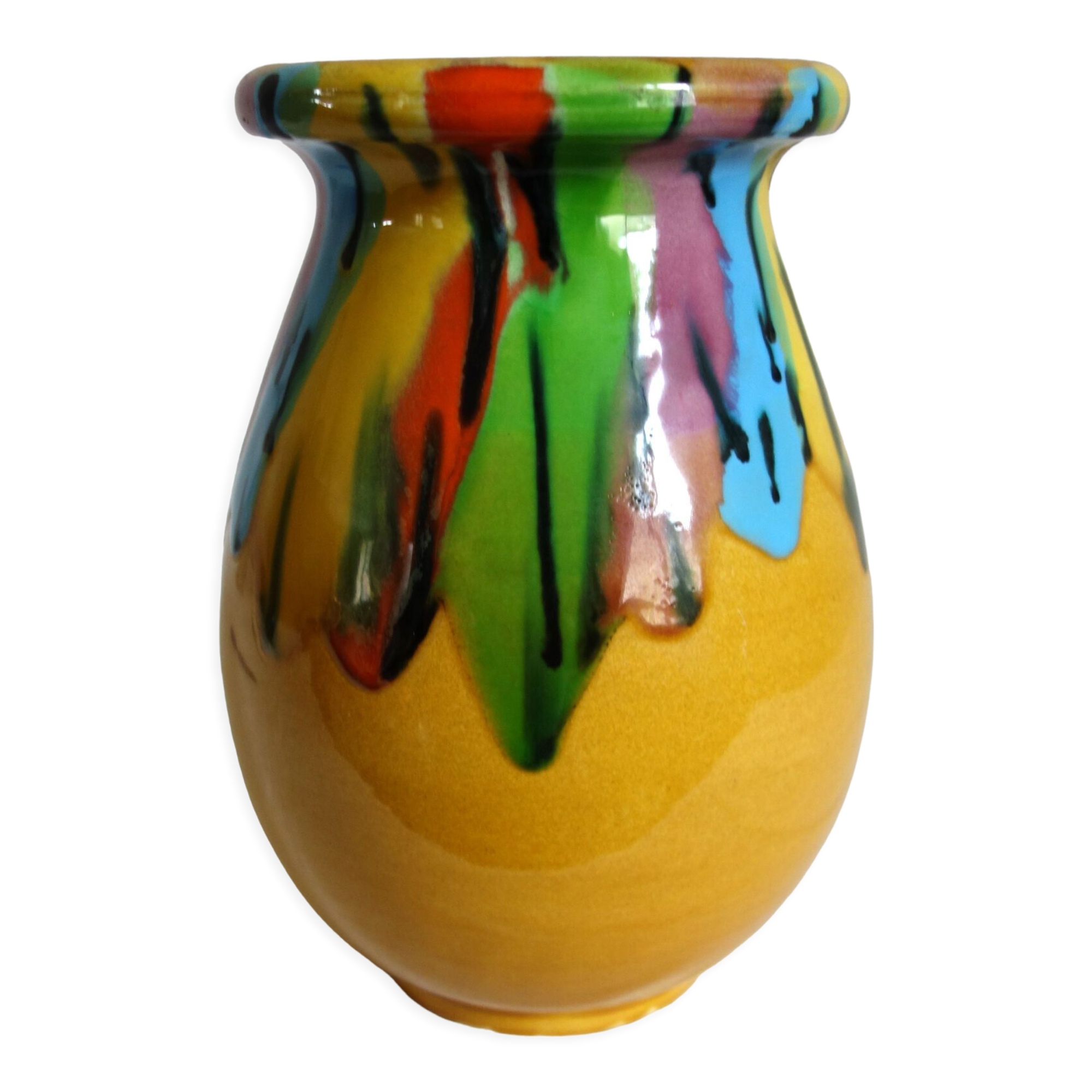 Vallauris vintage ceramic vase