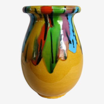 Vase vintage céramique Vallauris