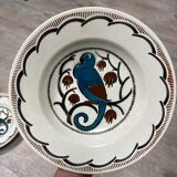 Set of 6 art deco plates