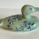 Vintage Blue Ceramic Duck