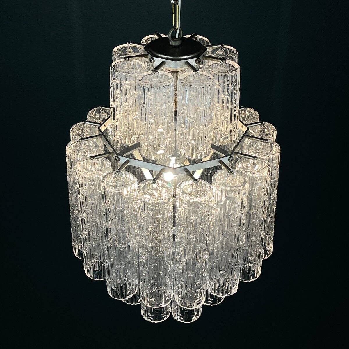 Murano glass chandelier by Venini, Italy, 1960s
