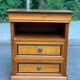 Louis Philippe wooden bedside table with 2 drawers