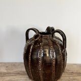 Glazed terracotta jar