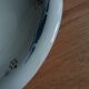 Round hollow dish Art Deco stencil decoration
