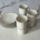 Coffee service cups and saucers porcelain Schirnding Bavaria