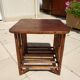 Table basse ou bout de canapé en rotin des années 70