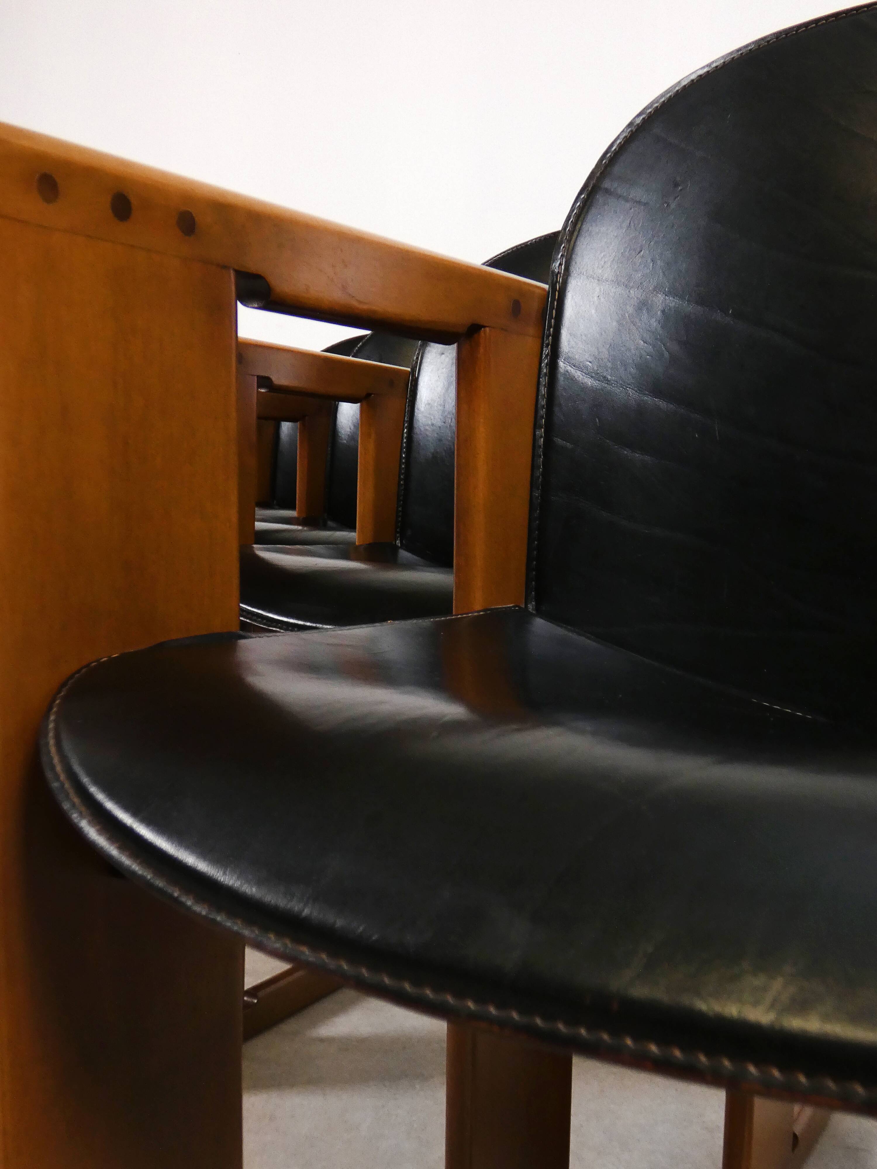 4 dining chairs - 'Dialogo' - Afra & Tobia Scarpa