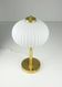 Mid-Century Brass & Glass Table Lamp