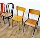 Lot de 6 chaises vintage depareillées