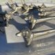 Set of 8 antique silver-plated knife rests Animals