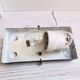 Small rectangular glass flush mount ceiling or wall lamp vintage